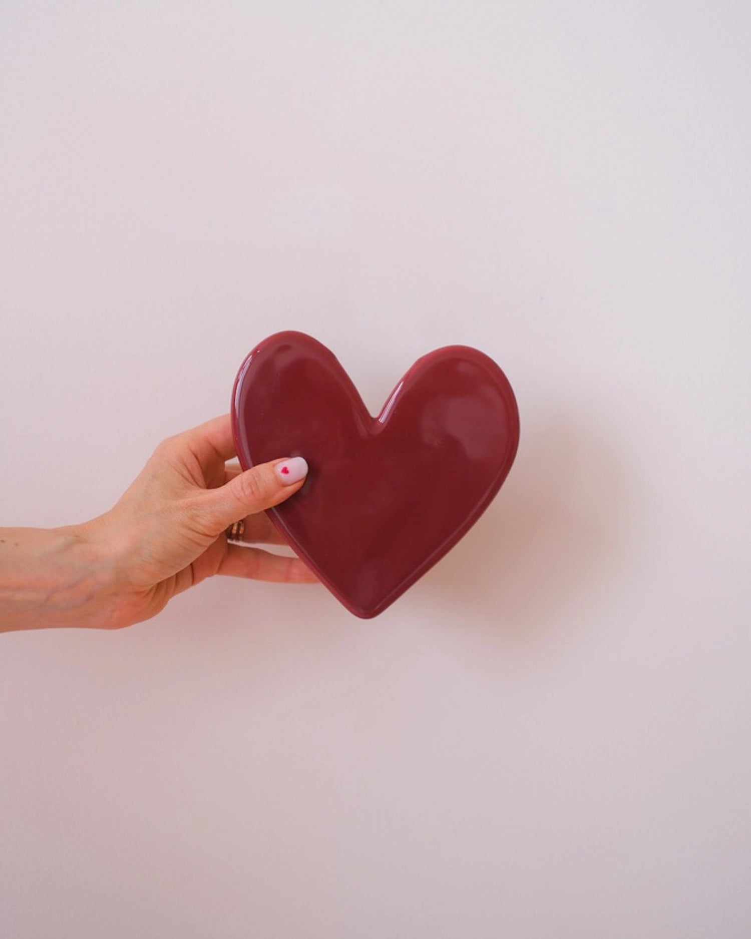 Vase mural Coeur - Grand modèle Framboise - Silly & Billy