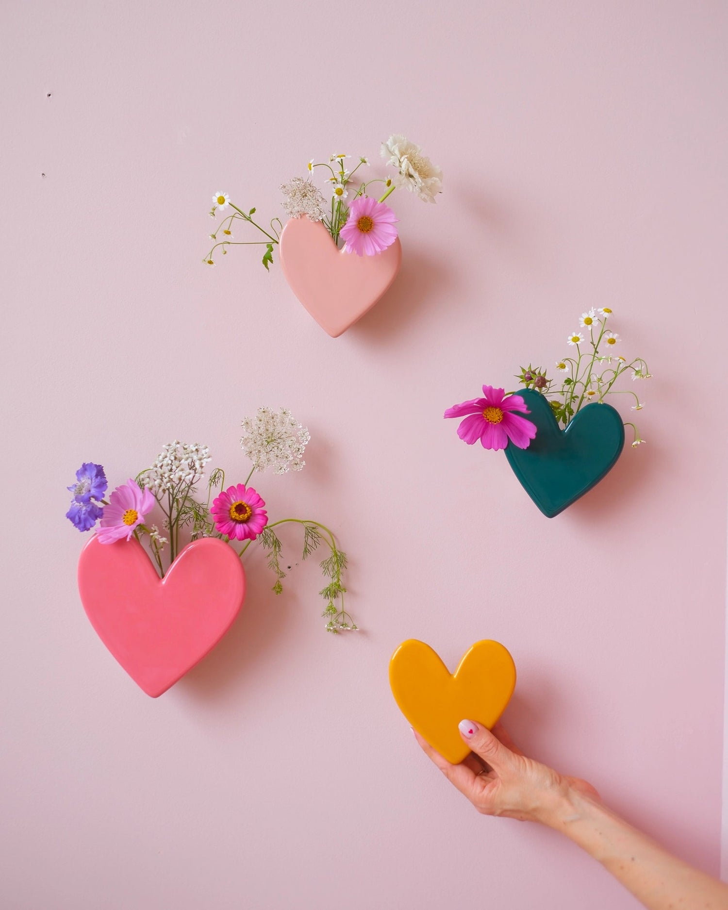 Vase mural Coeur - Grand modèle Malabar - Silly & Billy