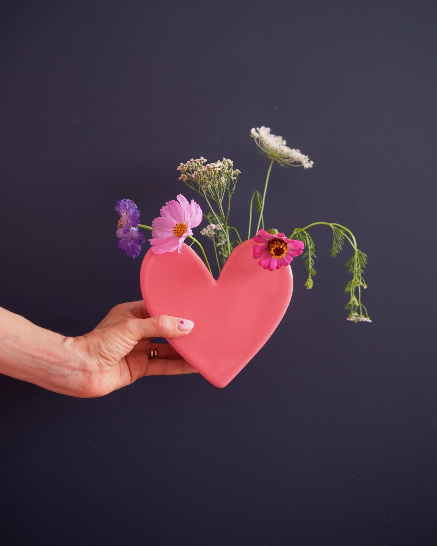 Vase mural Coeur - Grand modèle Malabar - Silly & Billy