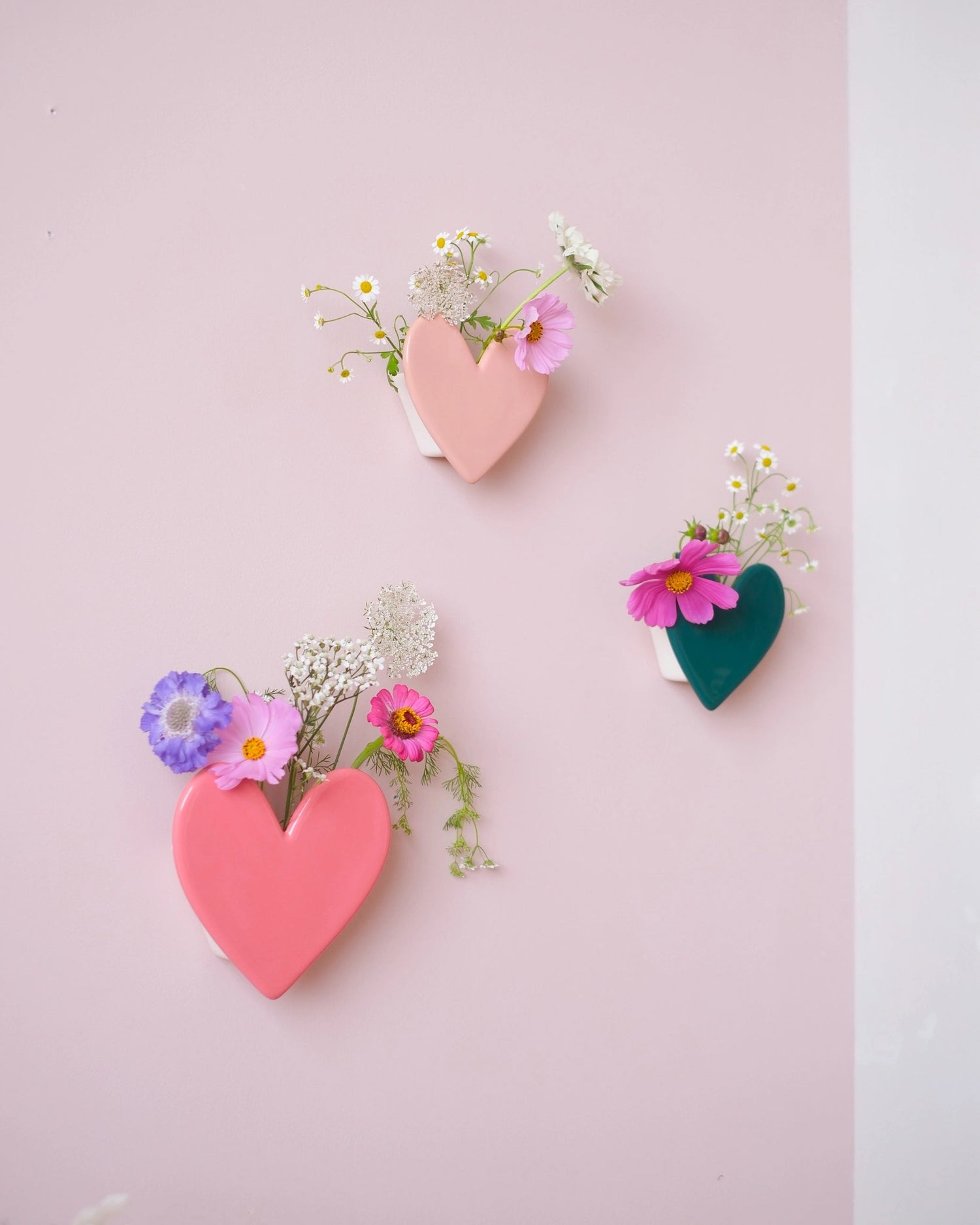 Vase mural Coeur - Nude - Silly & Billy