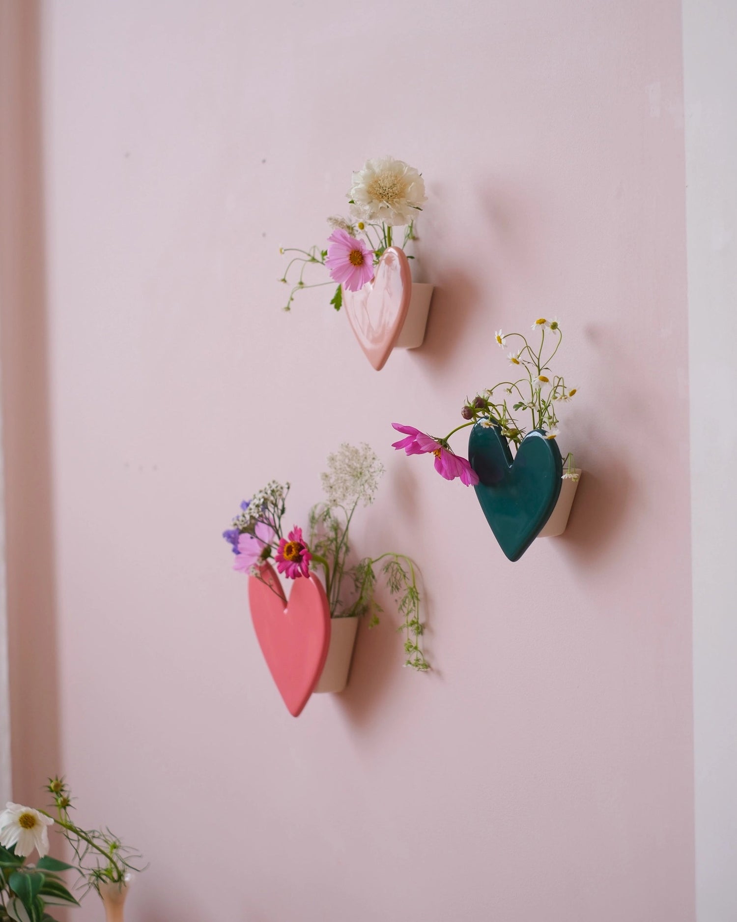 Vase mural Coeur - Nude - Silly & Billy