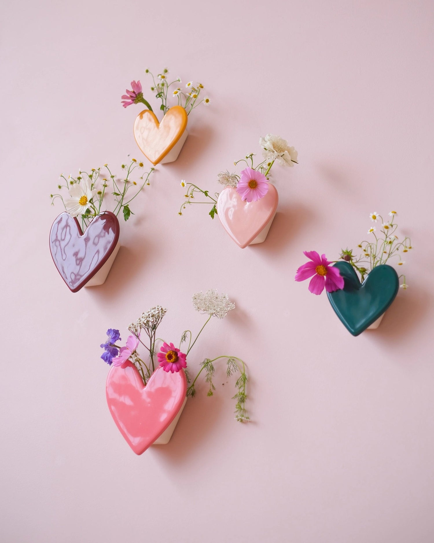 Vase mural Coeur - Nude - Silly & Billy