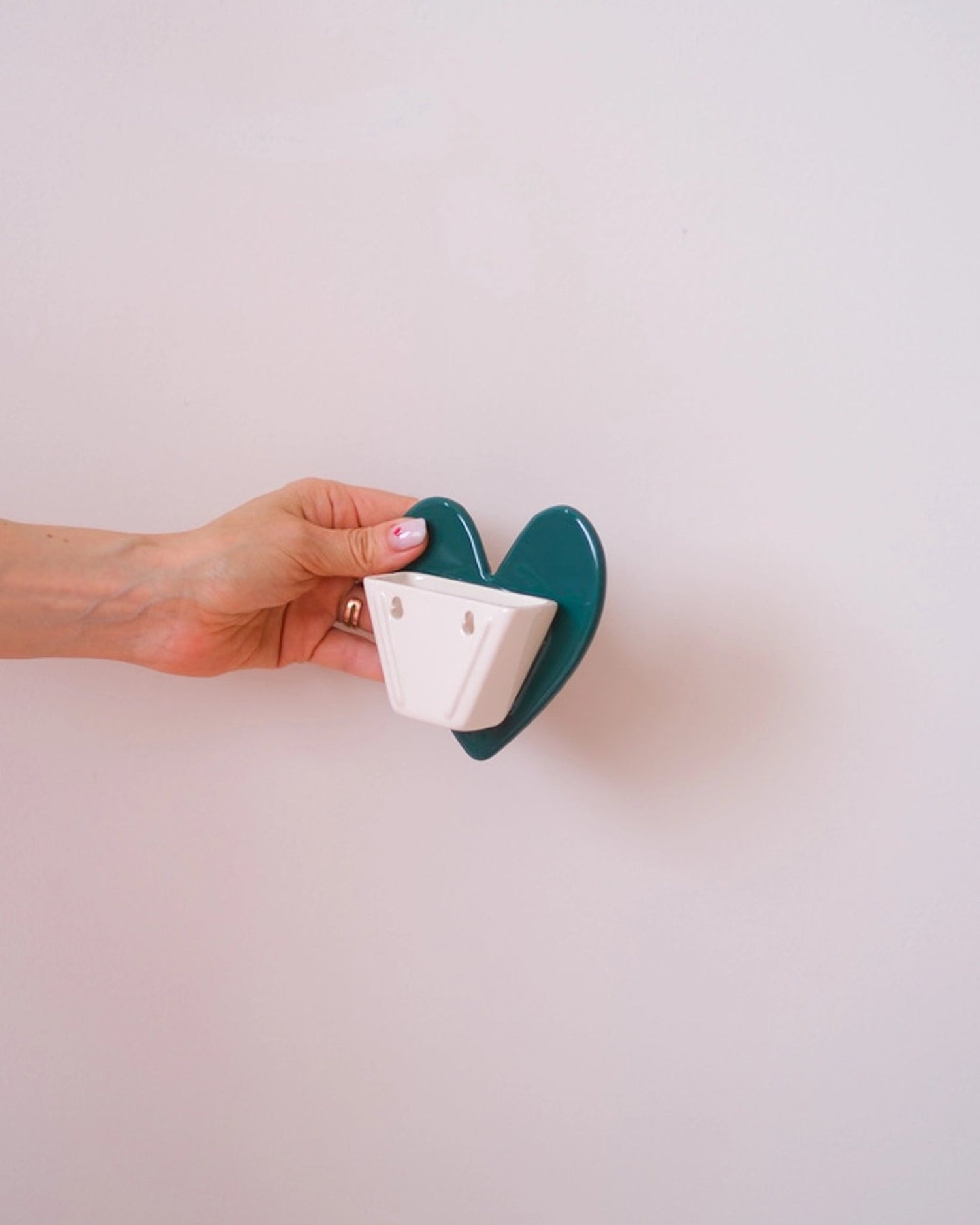 Vase mural Coeur - Vert jungle - Silly & Billy