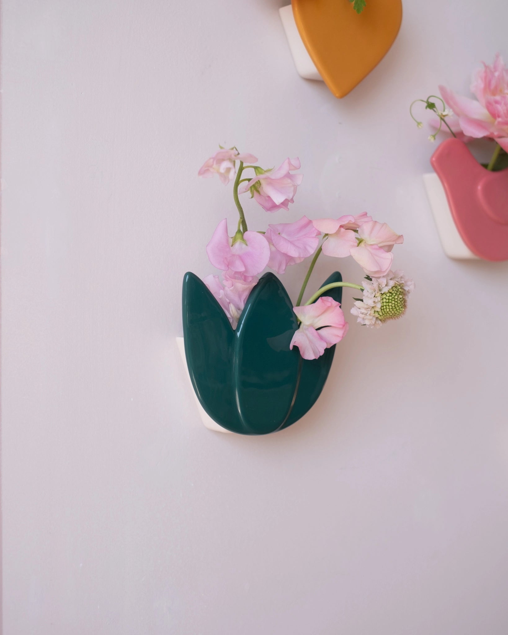 Vase mural Tulipe - Vert jungle - Silly & Billy