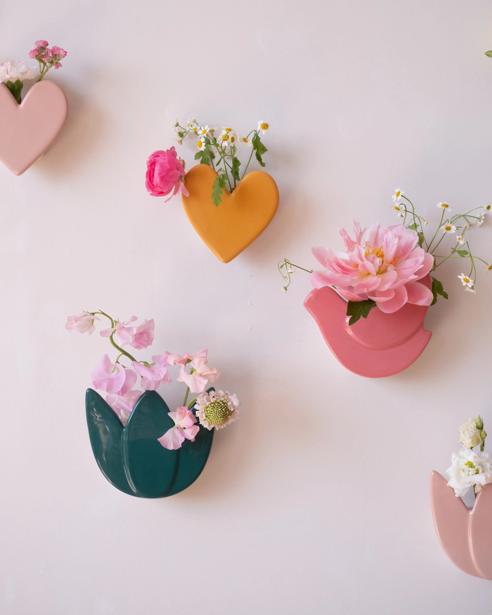 Vase mural Tulipe - Vert jungle - Silly & Billy