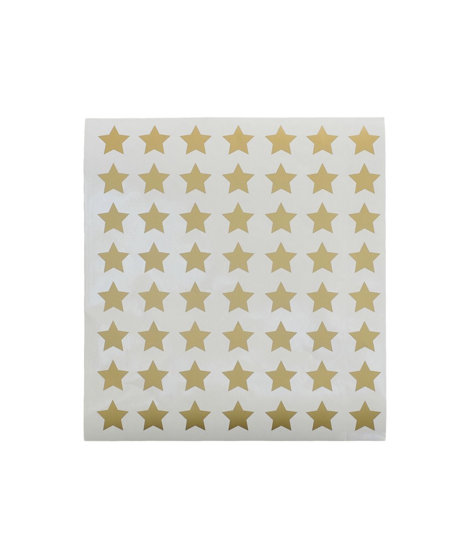 Planche de stickers muraux - Étoiles dorées