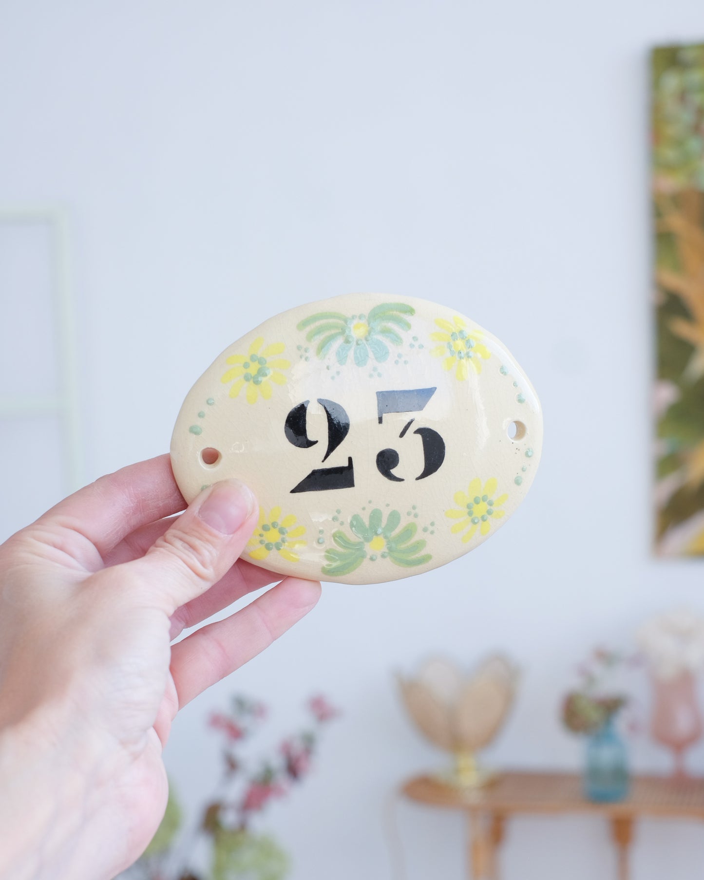 Anciennes plaques en porcelaine émaillée - Différents motifs au choix