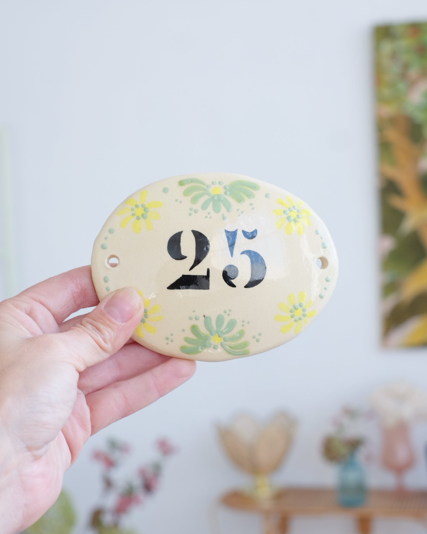 Anciennes plaques en porcelaine émaillée - Différents motifs au choix
