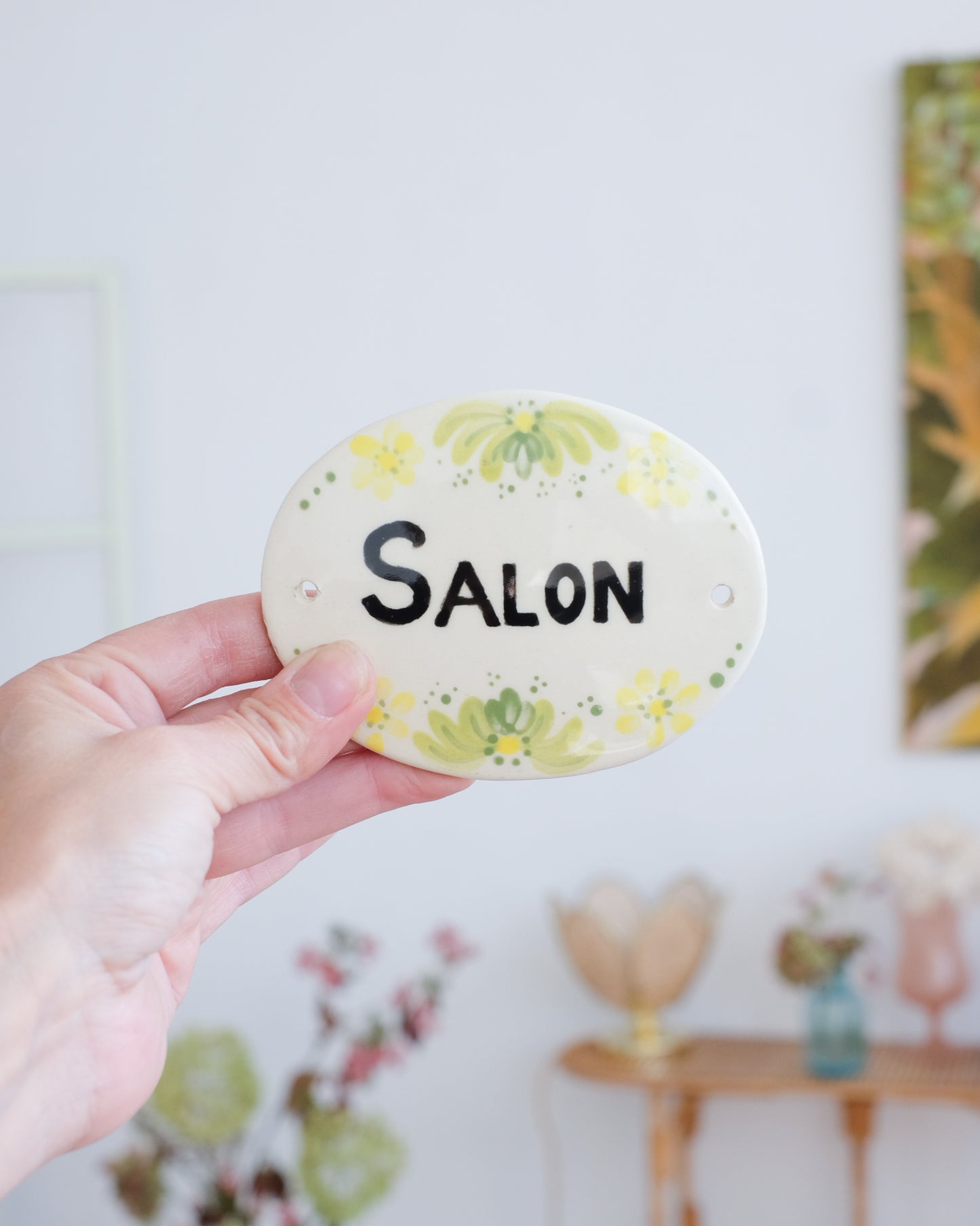 Anciennes plaques en porcelaine émaillée - Différents motifs au choix