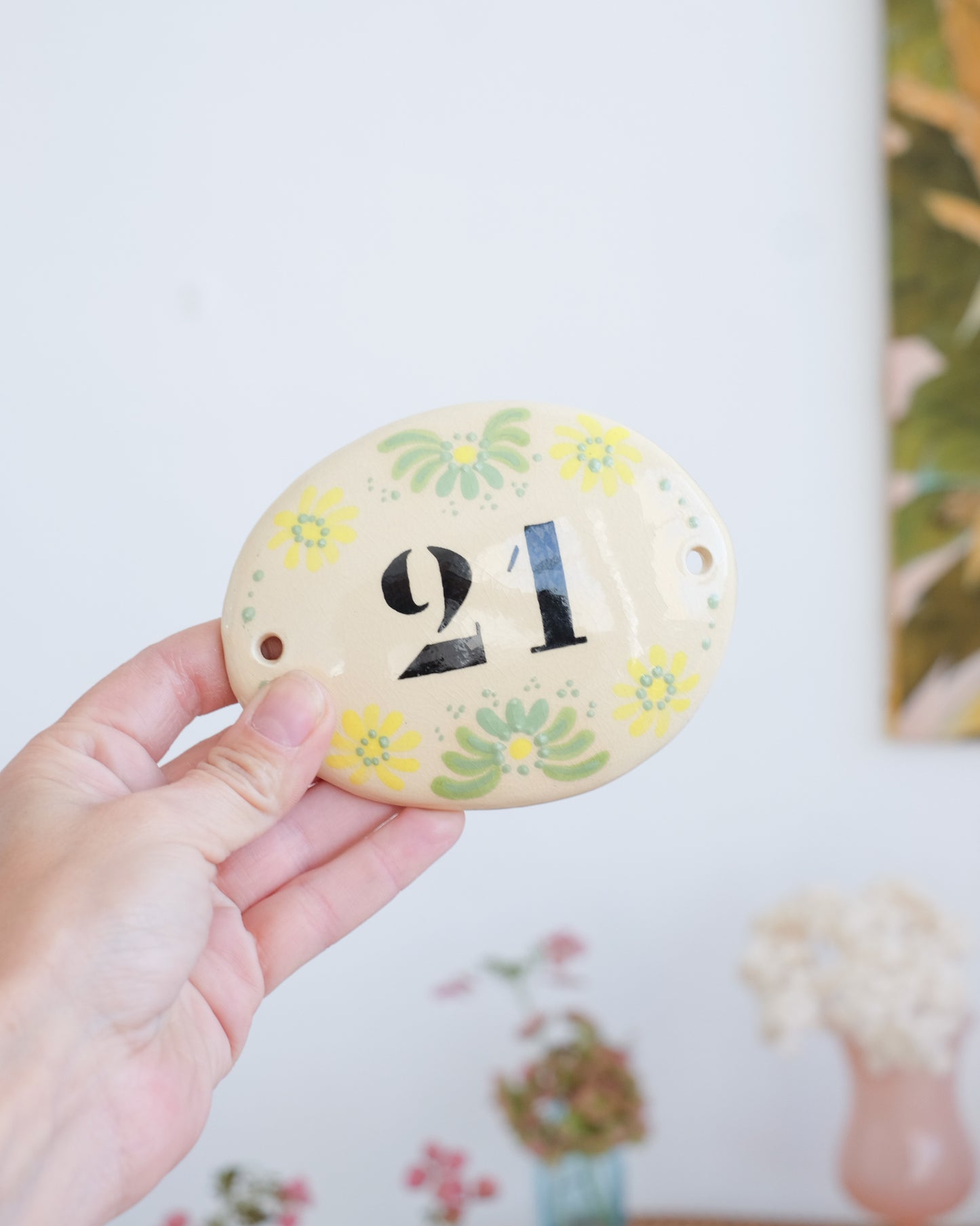 Anciennes plaques en porcelaine émaillée - Différents motifs au choix