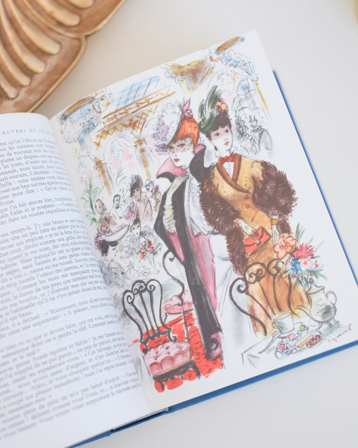 Oeuvres illustrées de Colette en 3 volumes - 1960