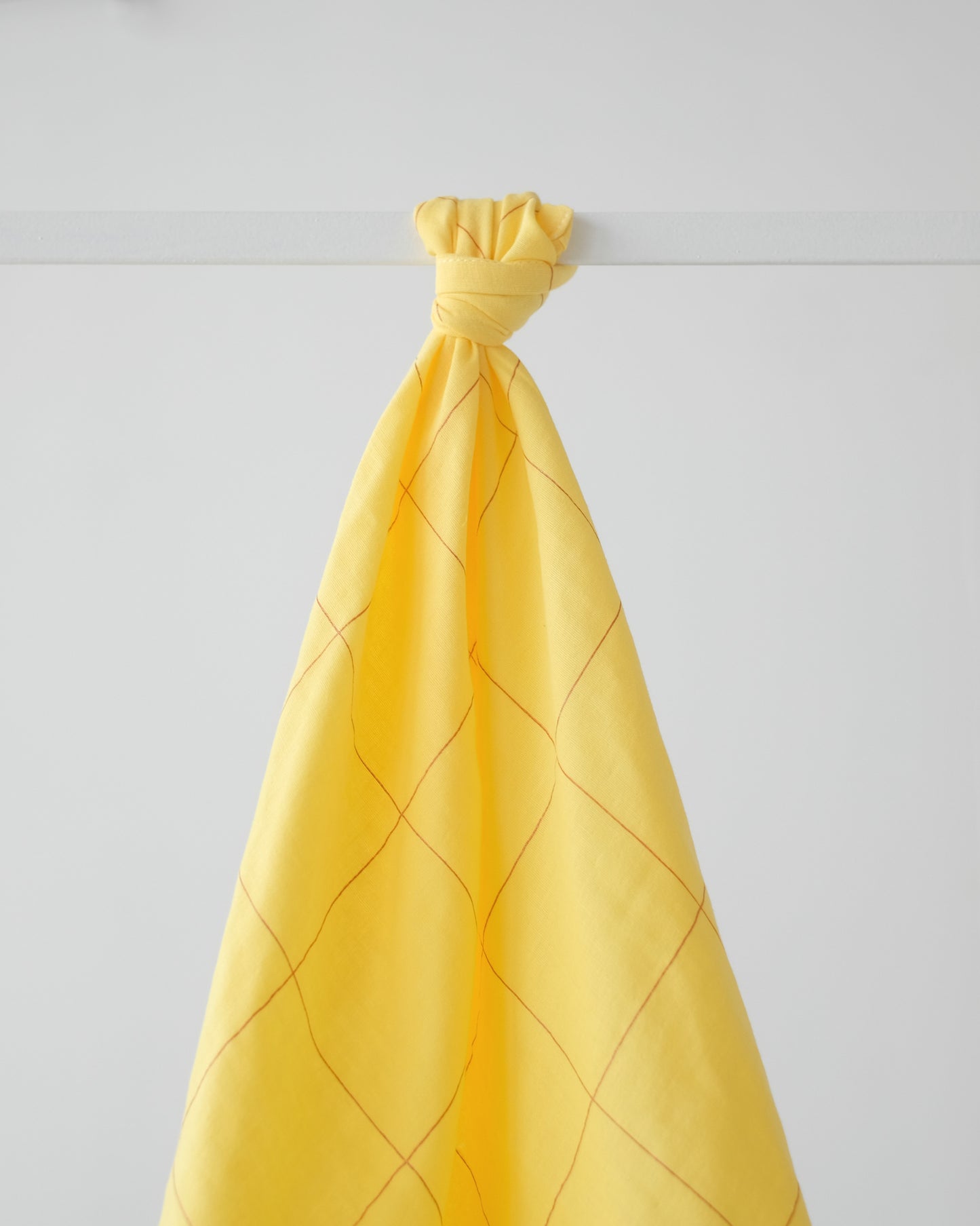 Petit lange en mousseline de coton - Citron rayé