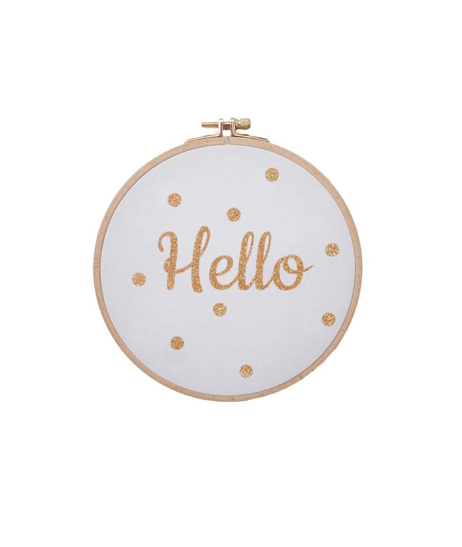 Grand cadre Hello à pois - Silly & Billy