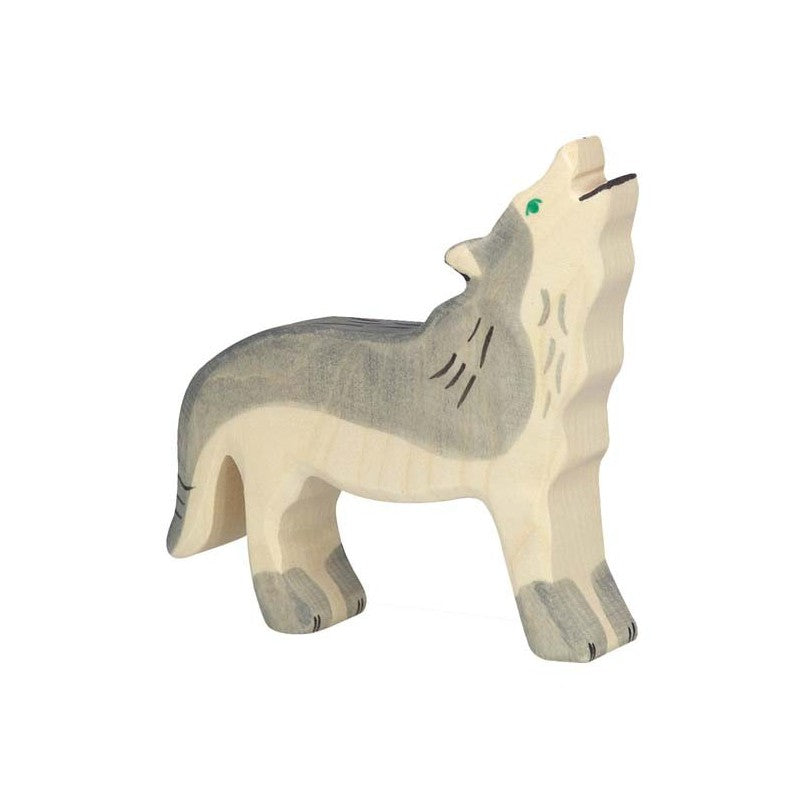 Loup hurlant en bois - HOLZTIGER