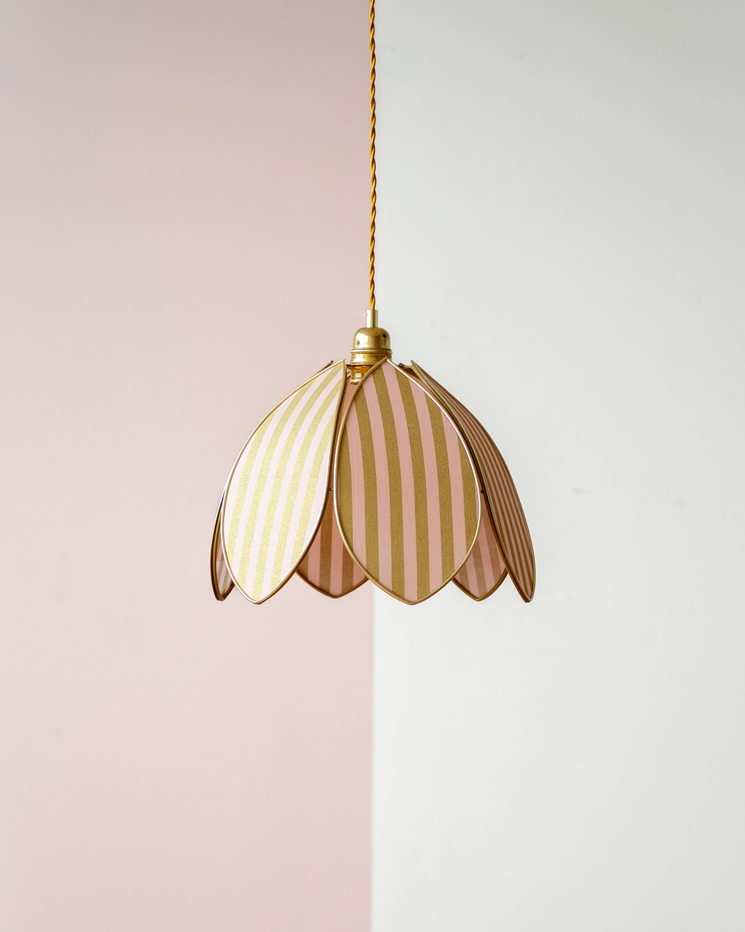 Suspension Fleur simple - Golden Hour