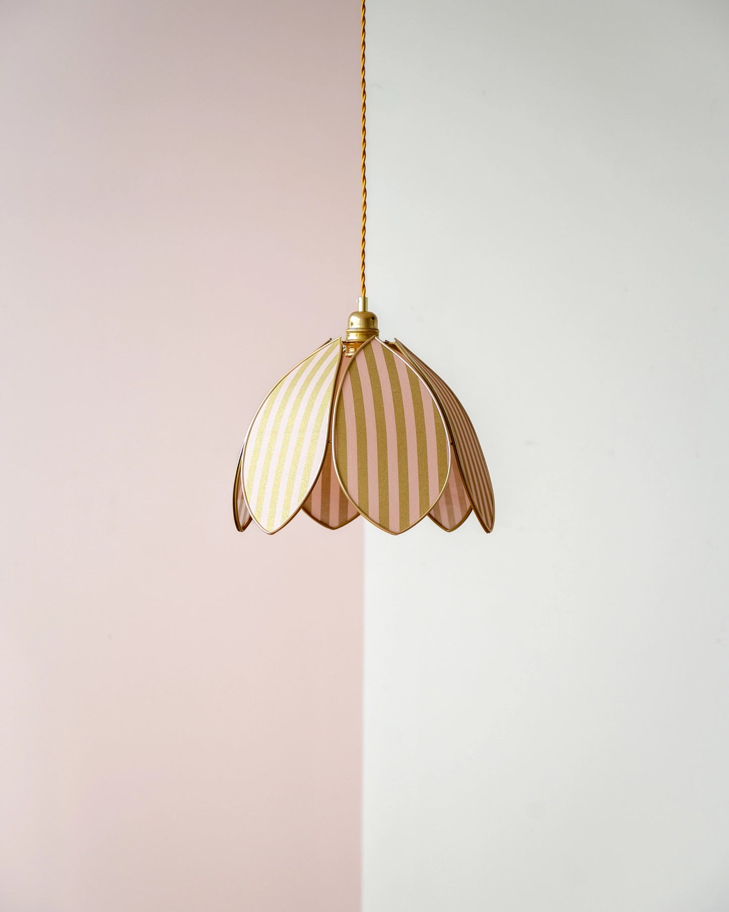 Suspension Fleur simple - Golden Hour