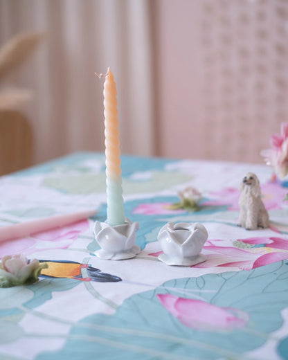 2 bougeoirs fleurs vintage - Silly &amp; Billy