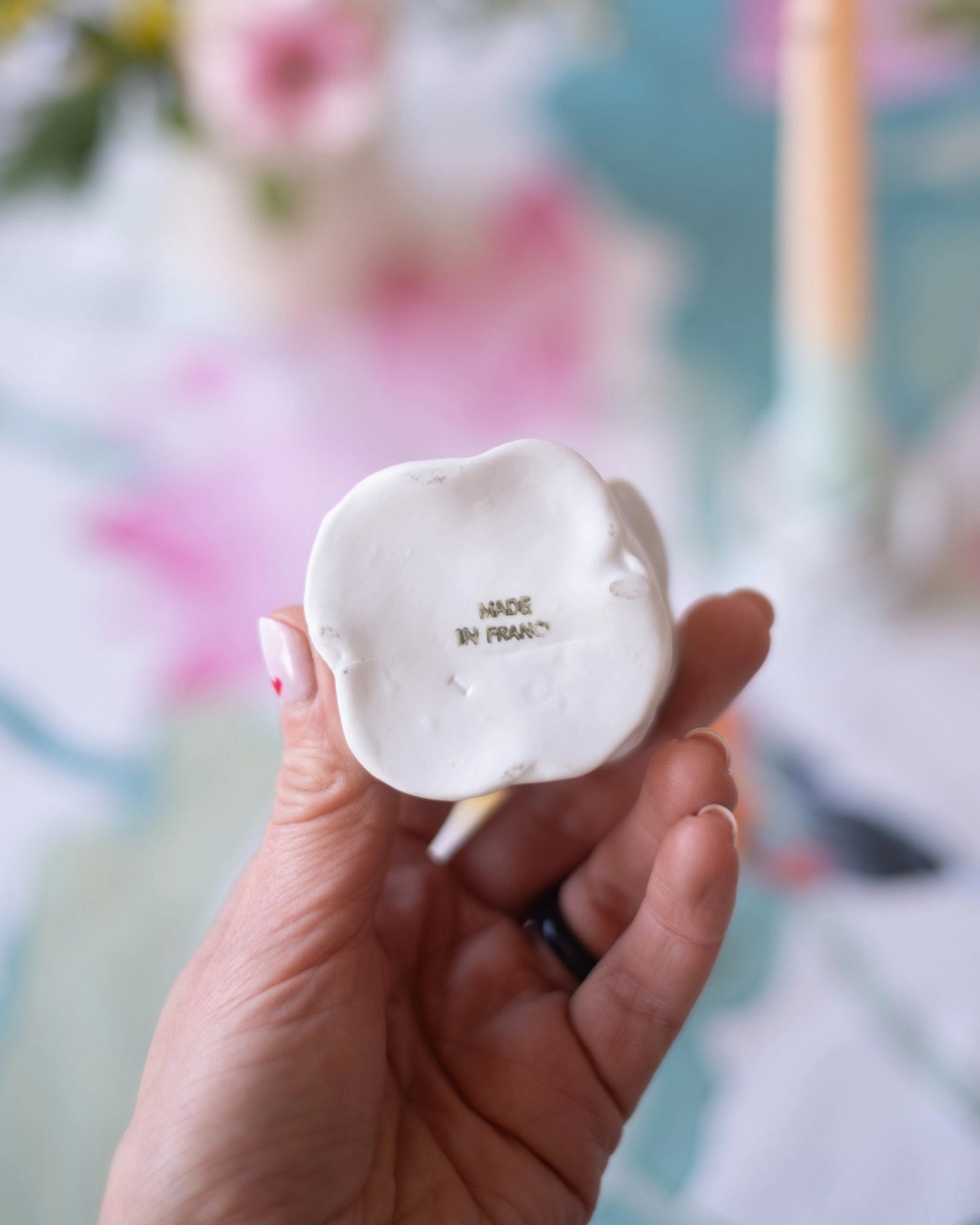 2 bougeoirs fleurs vintage - Silly &amp; Billy