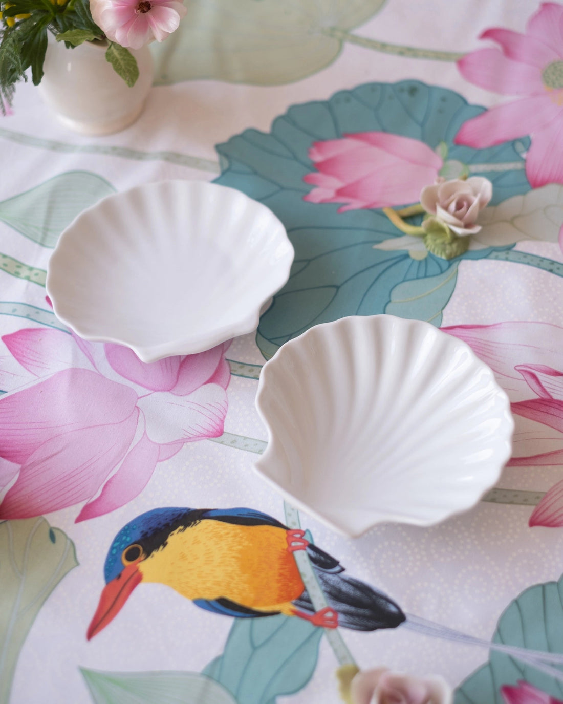 2 coupes coquillage vintage en porcelaine - Silly &amp; Billy