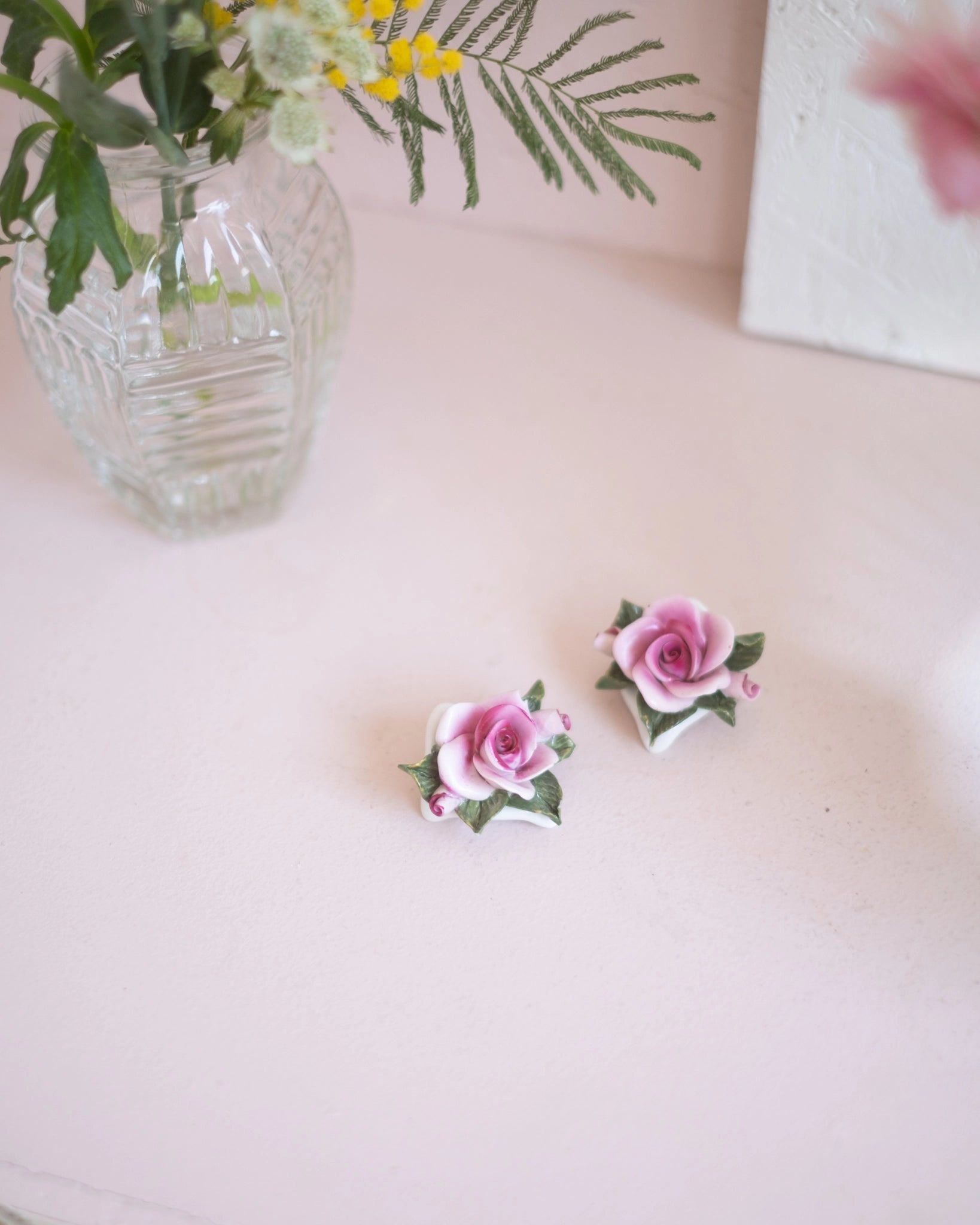 2 décorations de table en porcelaine - Silly &amp; Billy