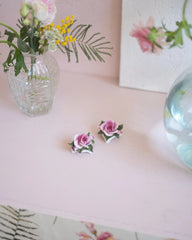 2 décorations de table en porcelaine