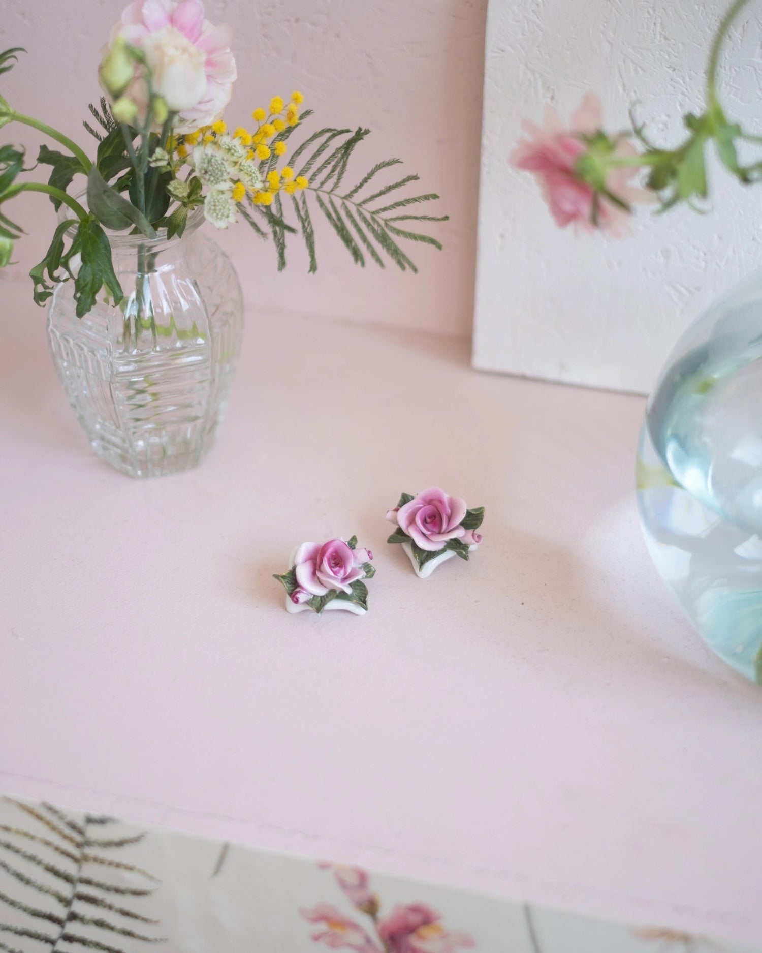 2 décorations de table en porcelaine - Silly &amp; Billy