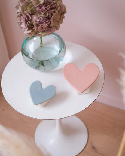 Vase mural Coeur - Sauge