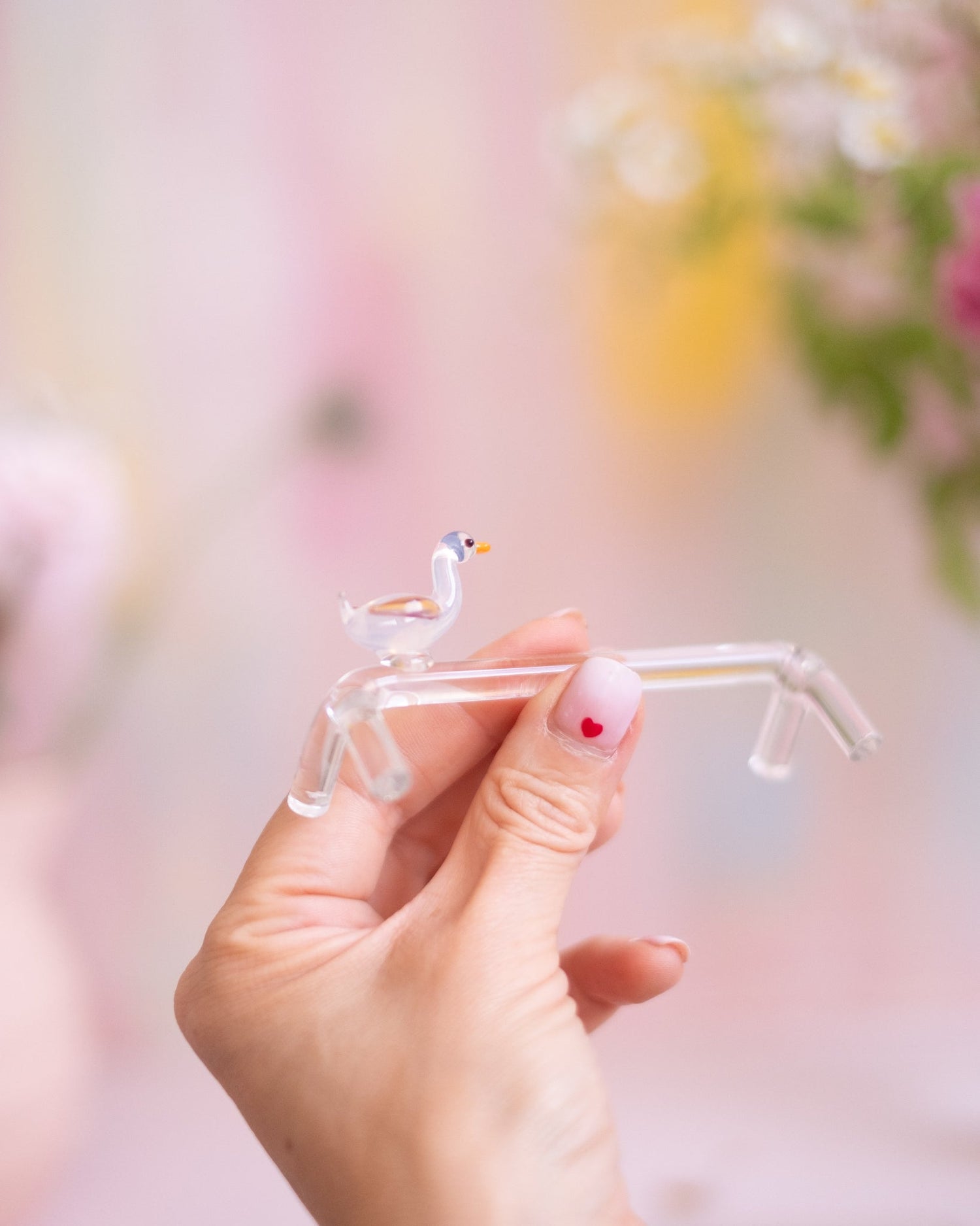 4 anciens porte - couteaux en verre - Silly &amp; Billy