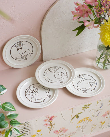 4 assiettes vintage Esso collector