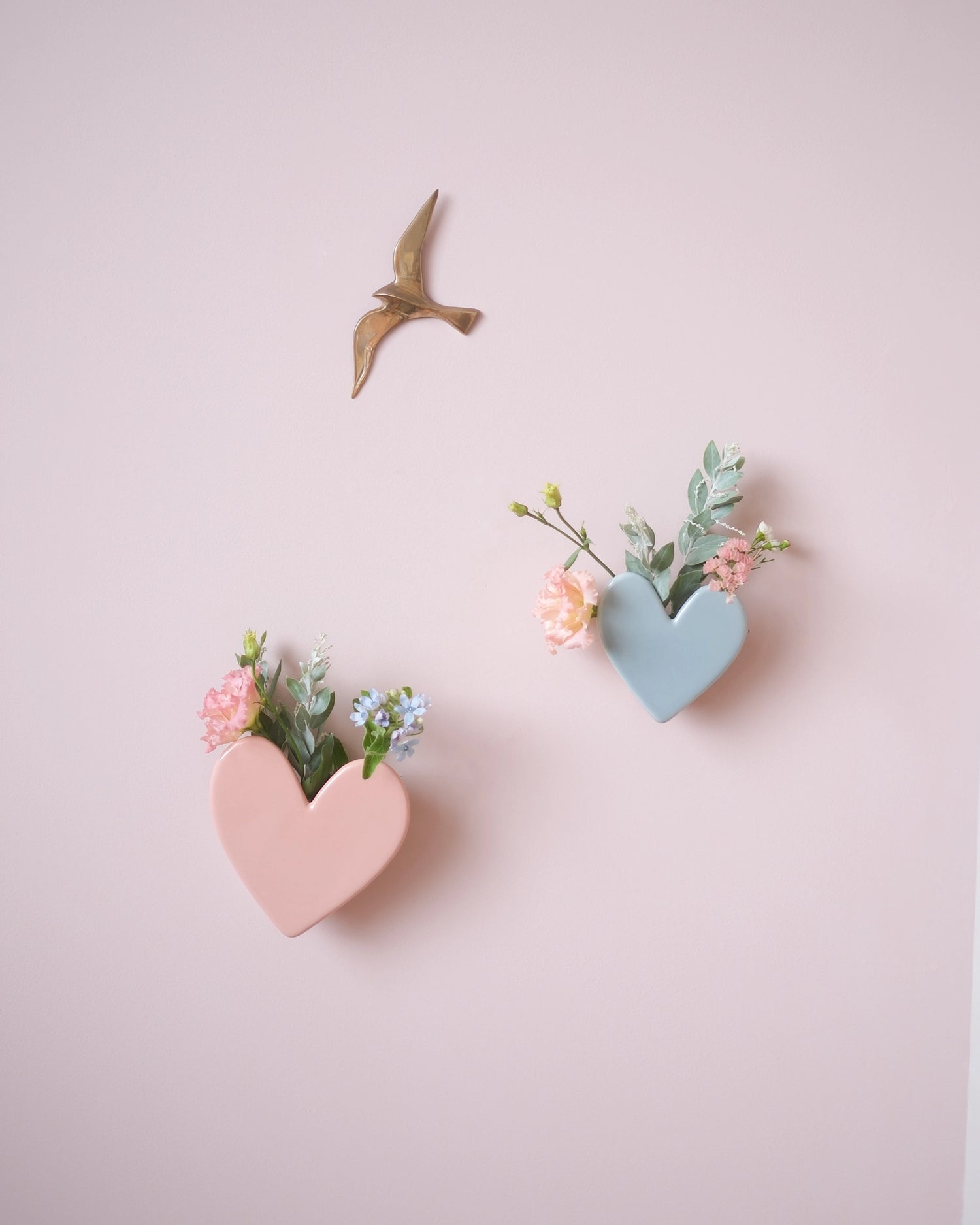 Vase mural Coeur - Sauge