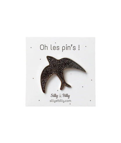 Pins Hirondelle Glitter