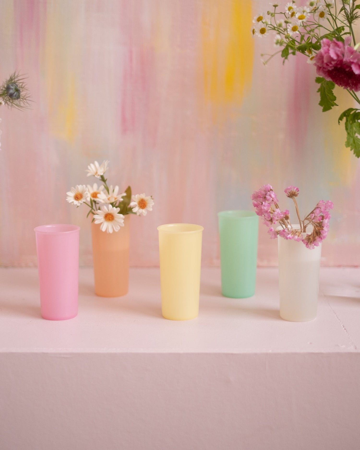 5 gobelets Tupperware vintage - Silly &amp; Billy