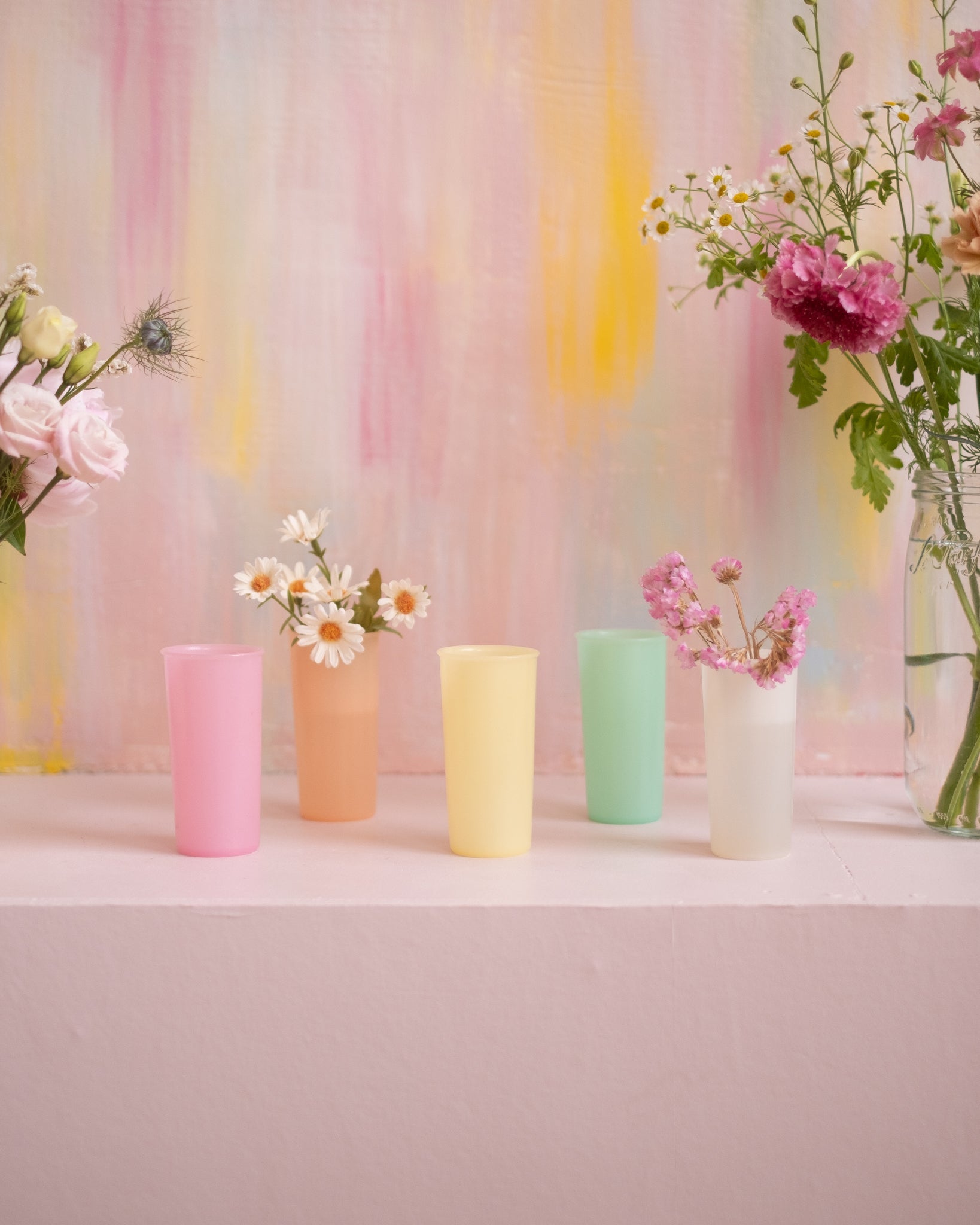 5 gobelets Tupperware vintage - Silly &amp; Billy