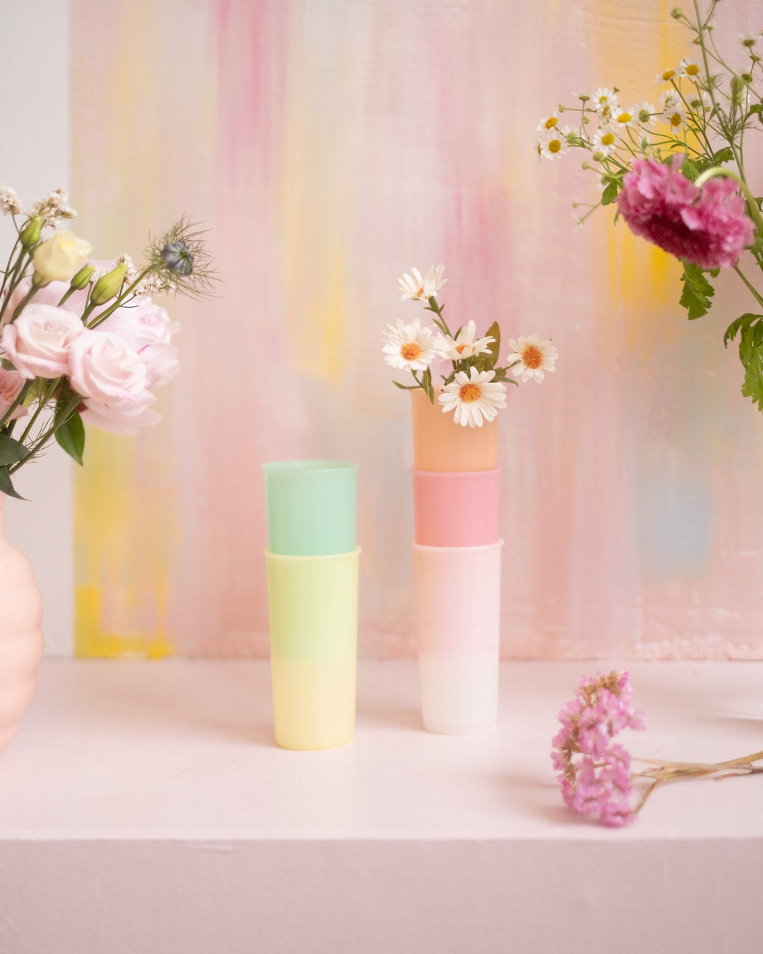 5 gobelets Tupperware vintage - Silly &amp; Billy