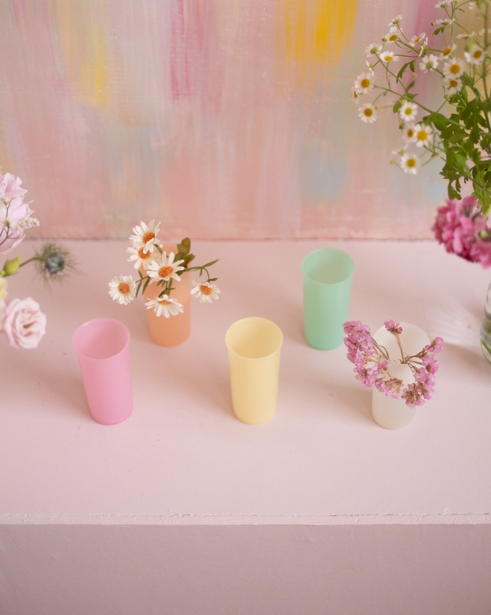 5 gobelets Tupperware vintage - Silly &amp; Billy