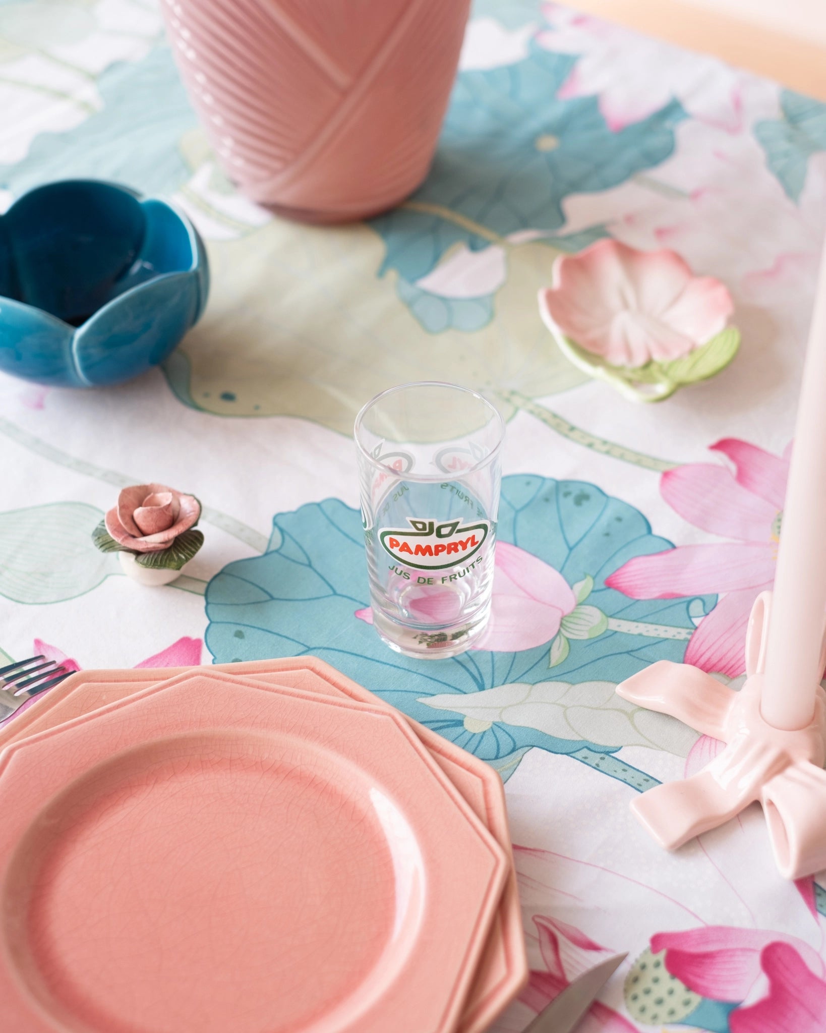 5 verres Pampryl vintage - Silly &amp; Billy