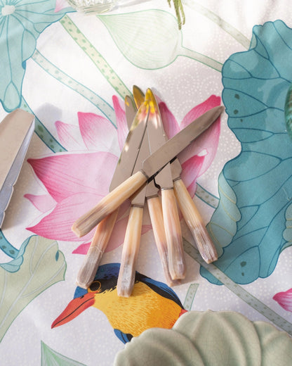 6 anciens couteaux à dessert - Silly &amp; Billy