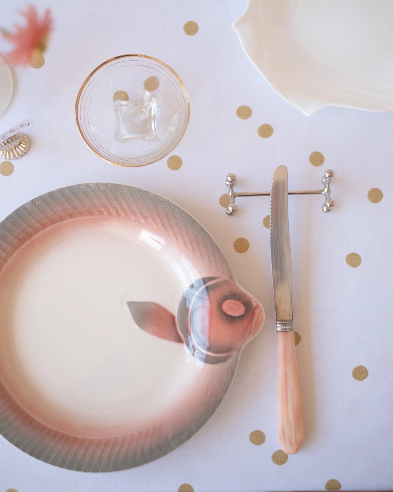 6 assiettes à poisson de Digoin - Silly &amp; Billy