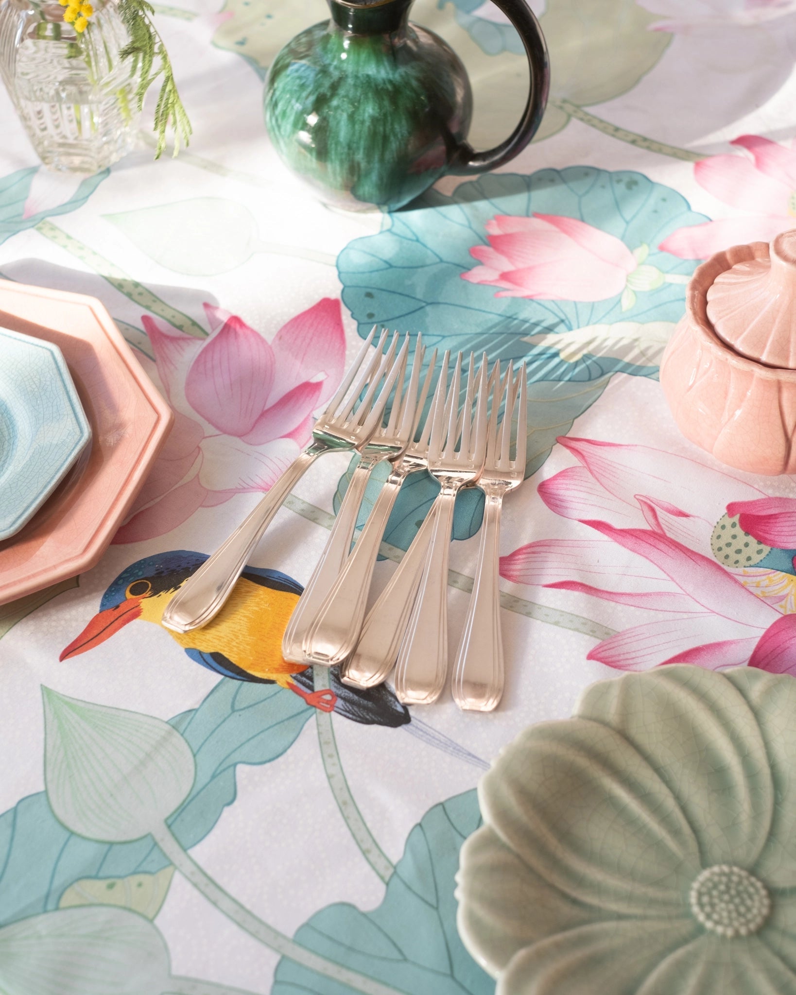 6 fourchettes en métal argenté - Silly &amp; Billy