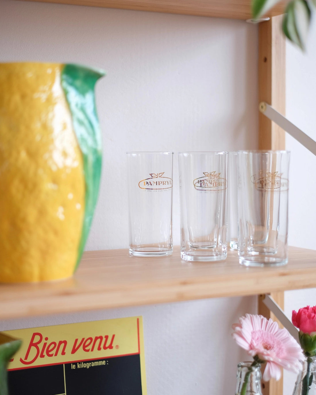 6 verres de bistrot Pampryl vintage 1 - Silly &amp; Billy