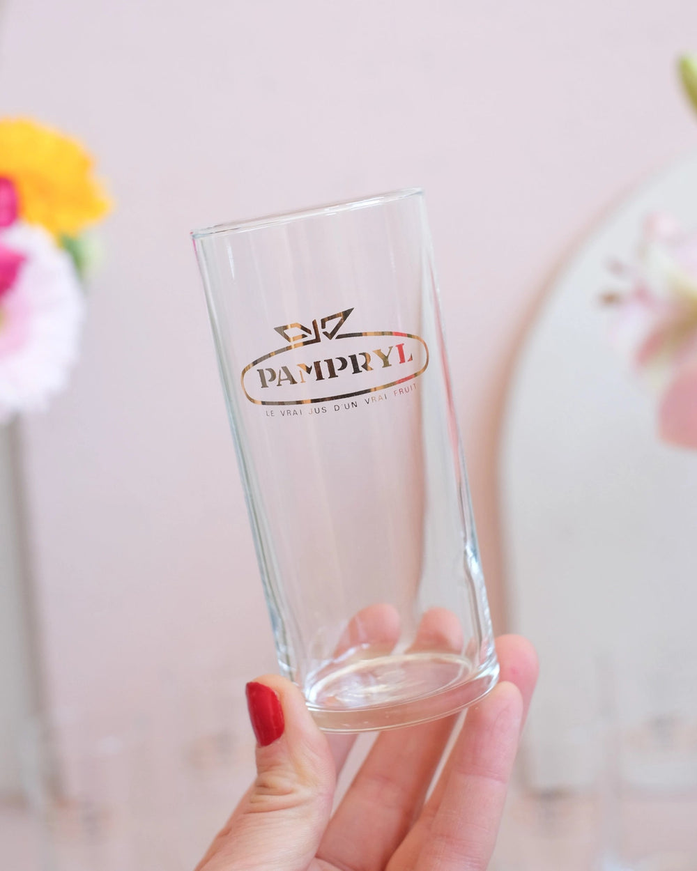 6 verres de bistrot Pampryl vintage #1