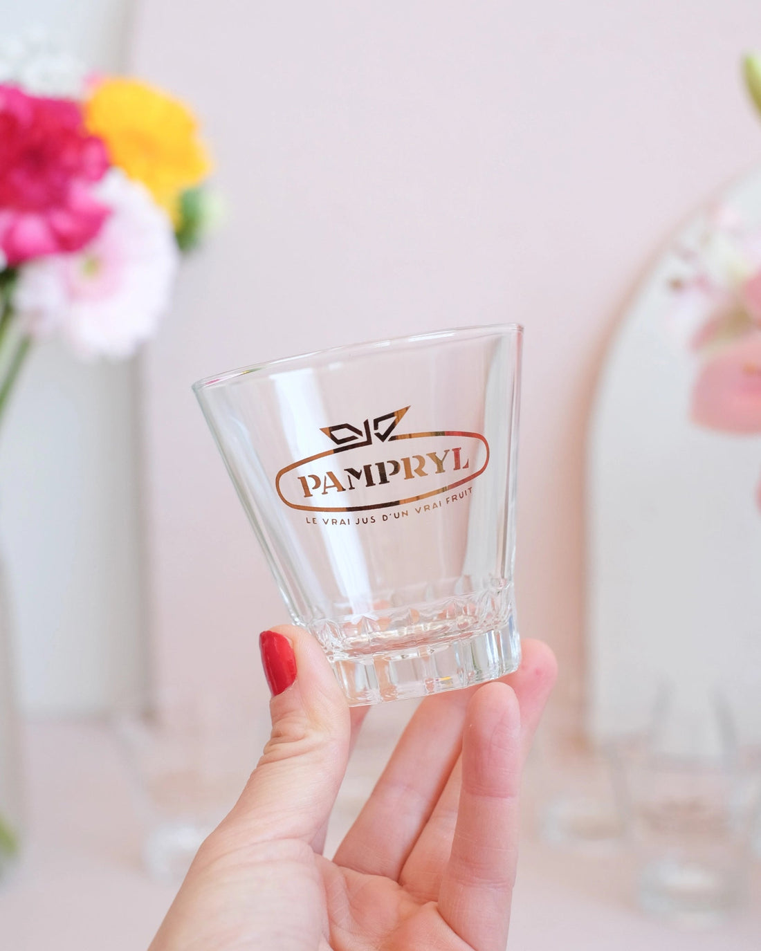 6 verres de bistrot Pampryl vintage 2 - Silly &amp; Billy
