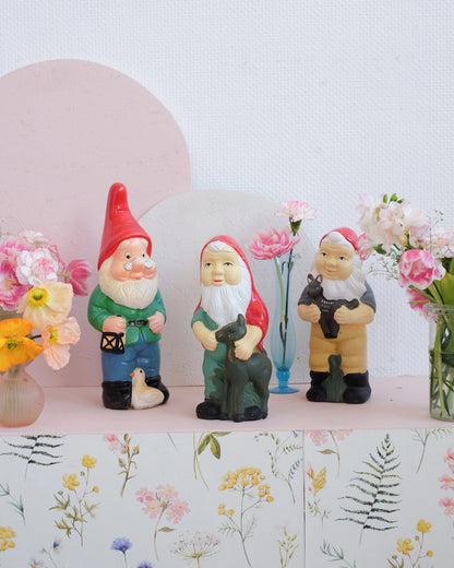 Anciens nains de jardin en céramique - Au choix