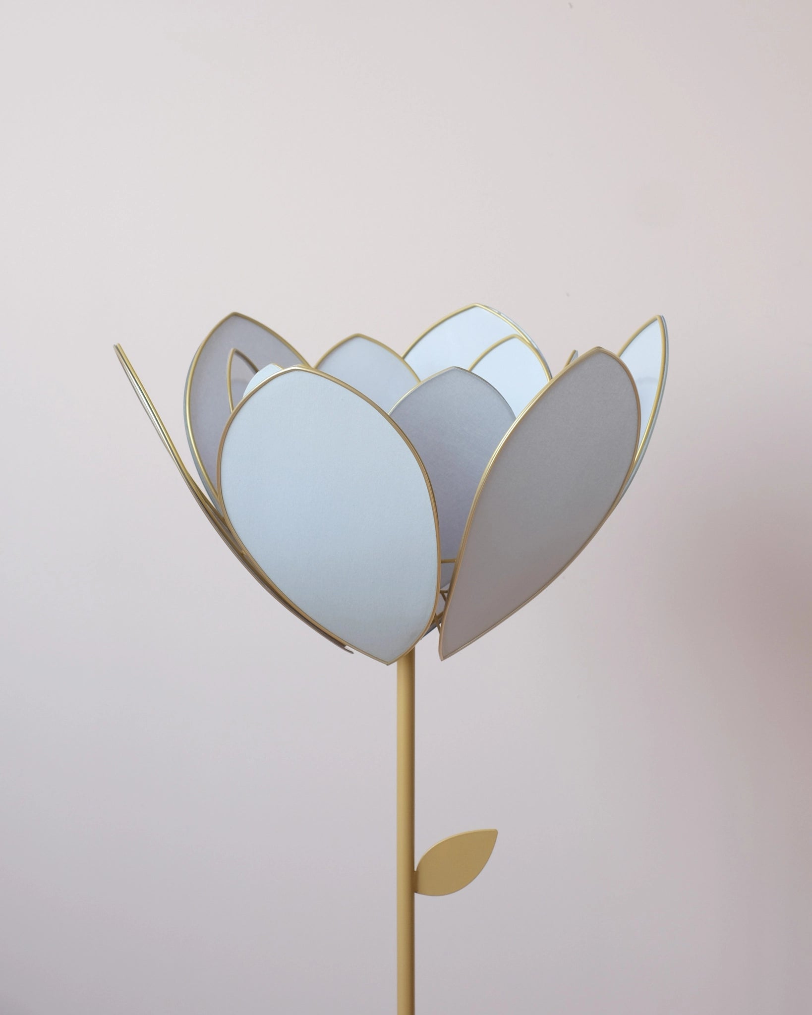 Abat-jour Fleur pour lampadaire - Double Baby blue