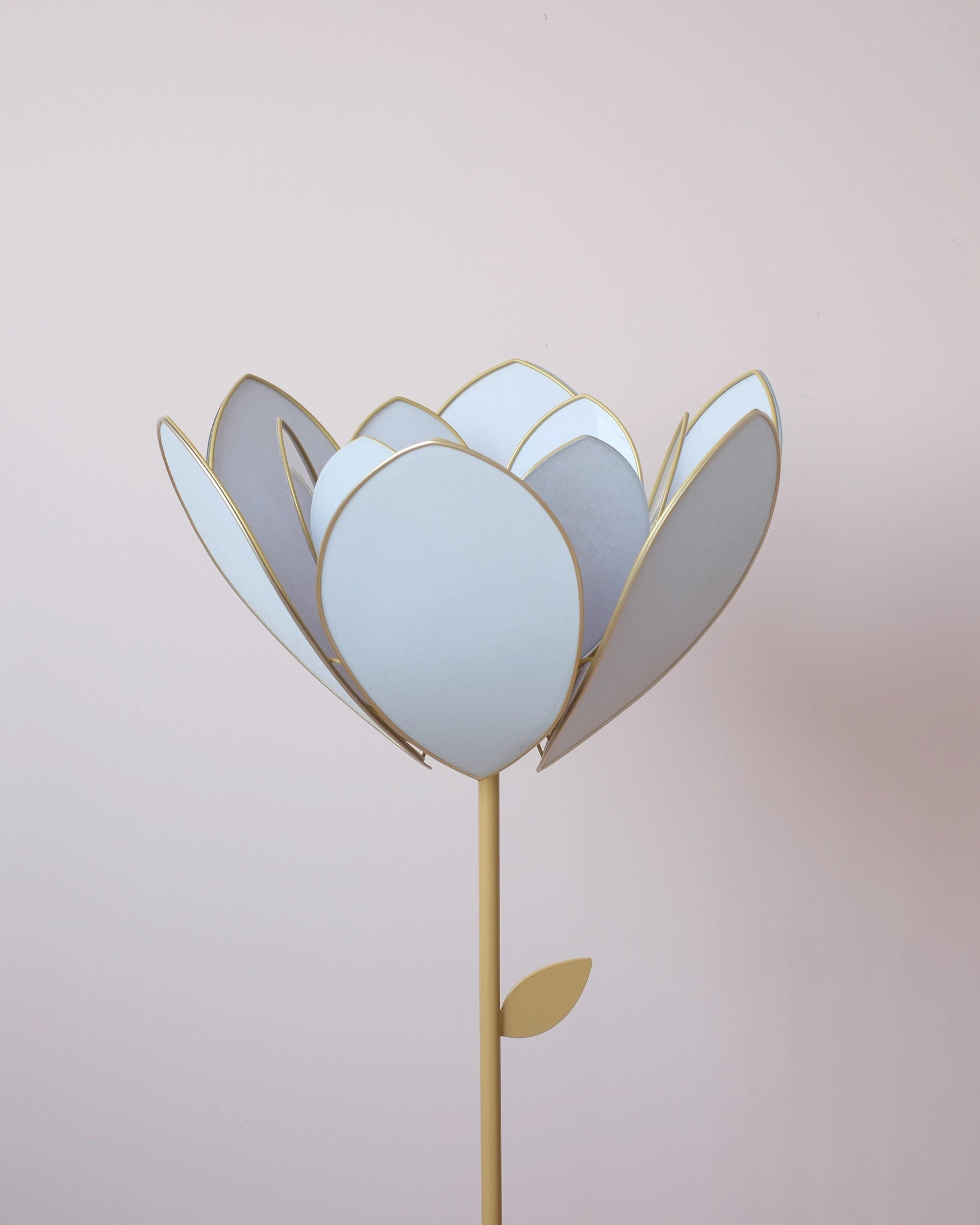 Abat-jour Fleur pour lampadaire - Double Baby blue