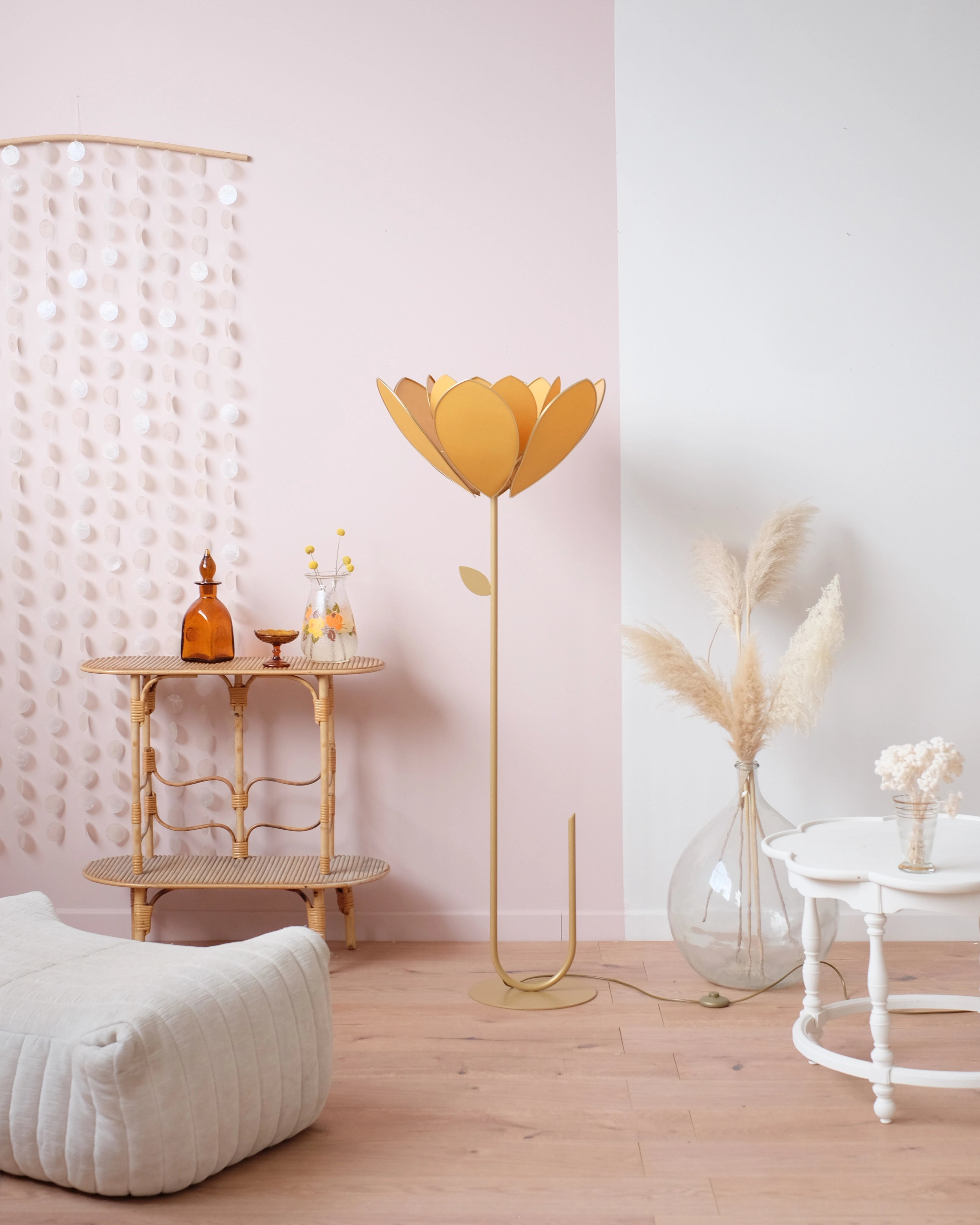 Abat-jour Fleur pour lampadaire - Double Honey