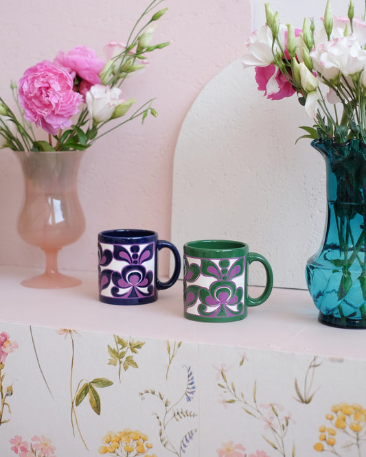 Deux mugs vintage en céramique allemande