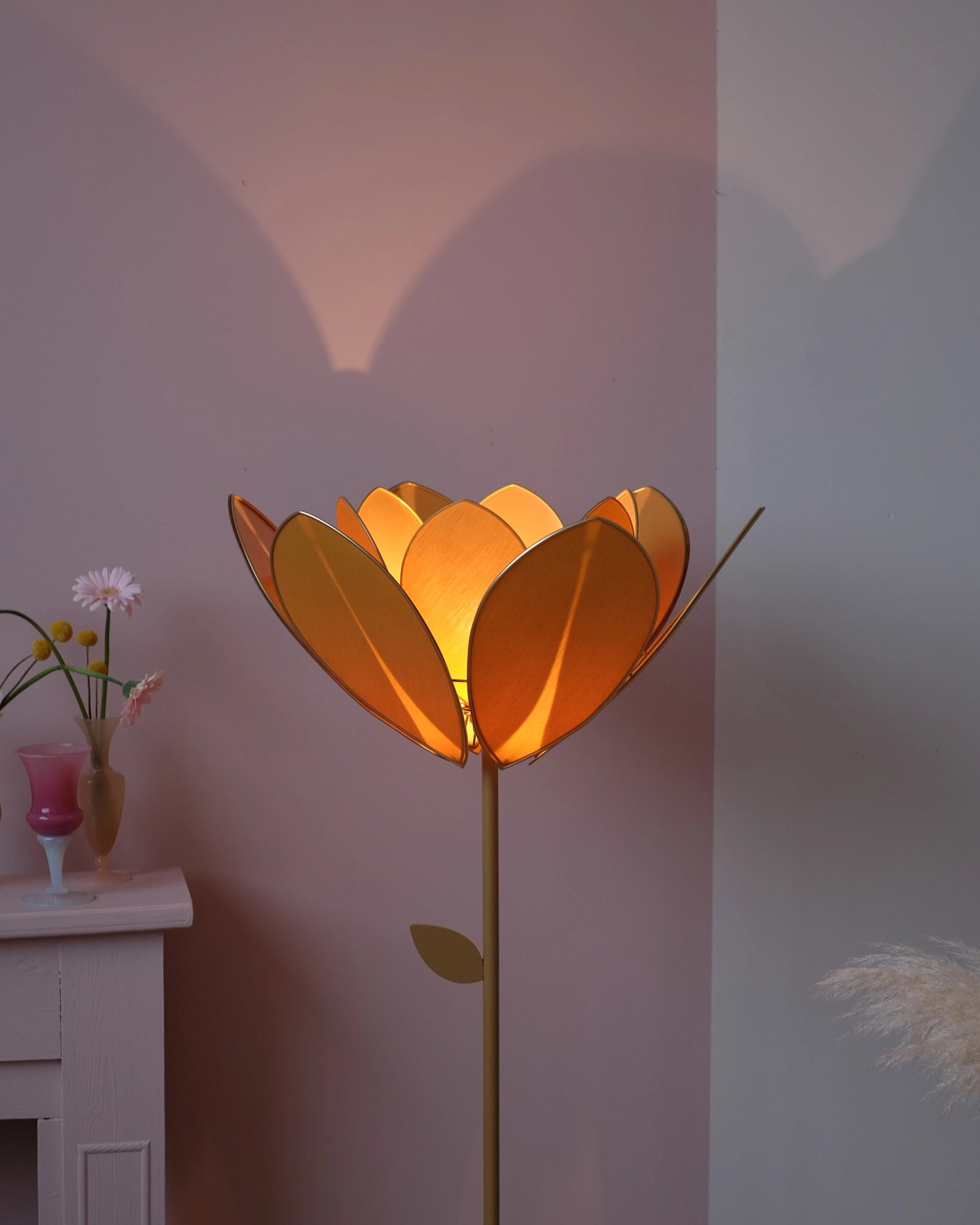 Abat-jour Fleur pour lampadaire - Double Honey