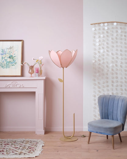 Abat-jour Fleur pour lampadaire - Double Blush