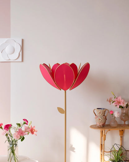 Abat-jour Fleur pour lampadaire - Double Rose des bois